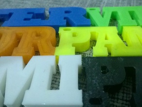 llaveros nombres 3d de la impresora accesorios 3d print model - Mito3D