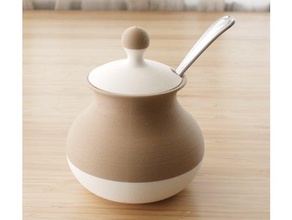 classic sugar bowl kitchen dining 3d print model - Mito3D