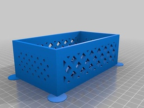 140x80 parametric container containers customized 3d print model - Mito3D