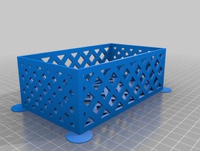 140x80 2 parametric container containers customized 3d print model - Mito3D