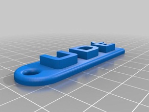 keychain ude keychains 3d 3d print model - Mito3D