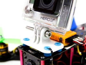 gopro mount fpv250l quad copter la fotocamera drone 3d print model - Mito3D