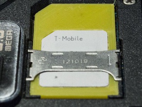 la tarjeta sim de reducción micro &gt standart móvil teléfono 3d print model - Mito3D