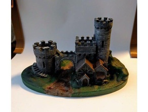 castle gate 2 buildings structures cottage medieval miniature sculpture 3d print model - Mito3D