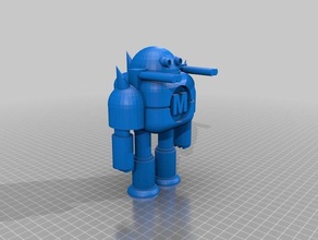 robot army leader 3d drucken 3d print model - Mito3D