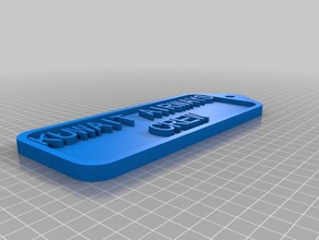 kuwait airways luggage tag signs logos customized 3d print model - Mito3D