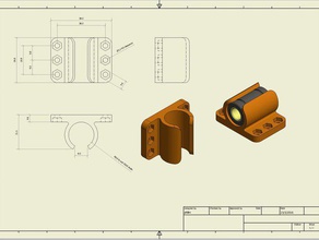igus lineal teniendo titular de 30mm espaciamiento del agujero 3d la impresora partes rodamiento 3d print model - Mito3D