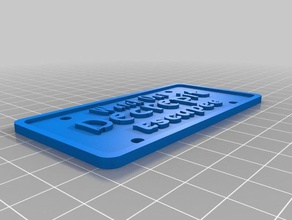 go-go plate signs logos customized 3d print model - Mito3D