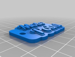 moto Schlüsselanhänger angepasst 3d print model - Mito3D