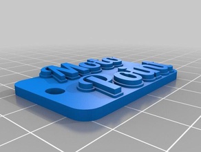moto i portachiavi personalizzato 3d print model - Mito3D
