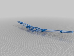 meine angepasste aktualisiert openscad parametric flying wing v2 mehr Abschnitte Spieren Steuerflächen Fahrzeuge 3d print model - Mito3D