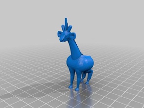 funny giraffe animals 3d print model - Mito3D