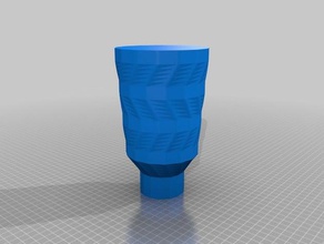 olivers Glas Wein math Kunst angepasst 3d print model - Mito3D
