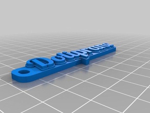 doliprane keychains customized 3d print model - Mito3D