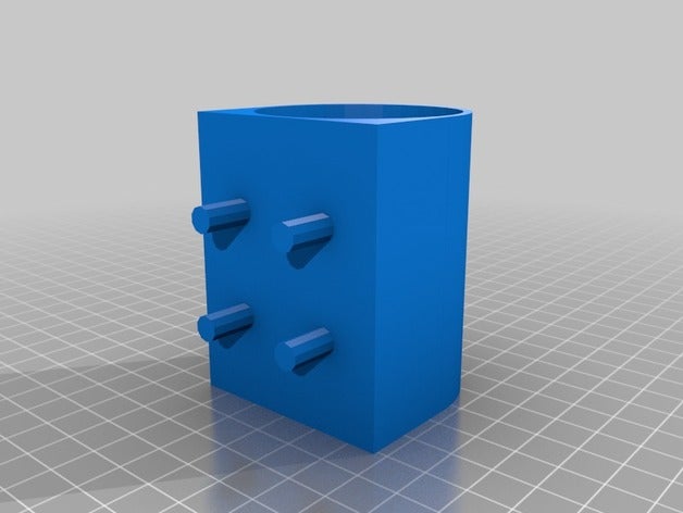 my customized rounded holder pegboards organization 3D print model - Mito3D