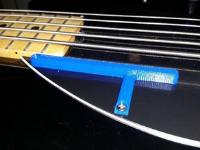 bass thumb rest sterling music 5 string guitar mid mod man musicman ray5 3d print model - Mito3D
