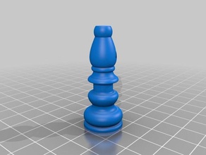 obispo pieza de ajedrez 3d print model - Mito3D