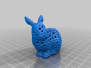 voronoi-Kaninchen Kunst 3d print model - Mito3D