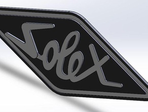 solex logo işaretler logoları 3dsolex rebolini velosolex 3d print model - Mito3D