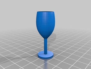 bicchiere di vino cucina pranzo 3d print model - Mito3D