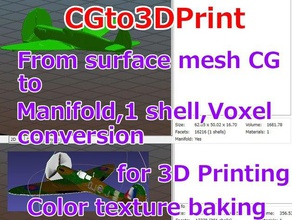 cgto3dprint impressão testes 3dmodel 3dprintable o blender meshlab 3d print model - Mito3D