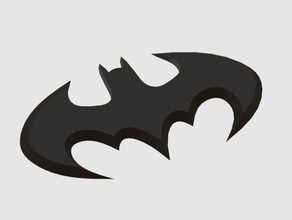 batman, superman logo işaretler 3d logosu batman sembolü 3d print model - Mito3D