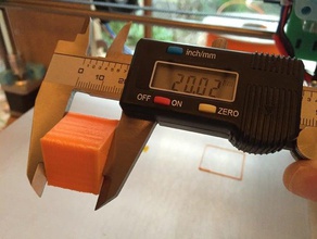 20mm cubo de teste 3d impressão testes cubos 3d print model - Mito3D