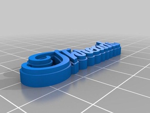 il mio personalizzato multiline tag portachiavi 3d print model - Mito3D