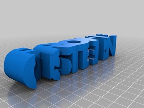 schriftzug frohe ostern işaretler logoları 3d print model - Mito3D
