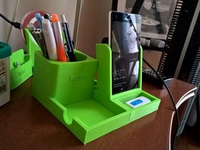 lumia 950xl sans fil de recharge organiseur bureau 3d print model - Mito3D