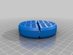 waffle chave de cadeia 3d impressão 3d print model - Mito3D