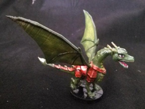 green dragon armor giocattolo gioco accessori dd dnd dungeon mini monster openforge pathfinder tabeltop 3d print model - Mito3D