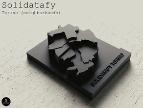 solidatafy torino mahalleler modelleri şehir customizer opencity openscad 3d print model - Mito3D