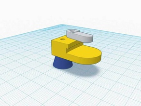 t3p3 kossel mini r3 letto di blocco 3d la stampante parti hbp heatbed hook think3dprint3d 3d print model - Mito3D