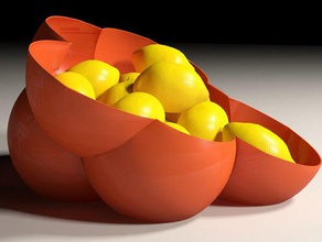 sphère bol de fruits les conteneurs gcreate gmax ménage 3d print model - Mito3D