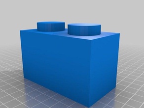 1x2 lego castelo de areia do molde brinquedos jogos personalizado 3d print model - Mito3D