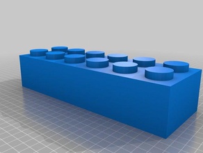 2x6 lego kumdan kale kalıp oyuncaklar oyunlar özelleştirilmiş 3d print model - Mito3D