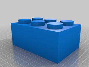 2x3 lego sandcastle mold toys games customized 3d print model - Mito3D