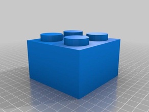 2x2 lego castello di sabbia stampo i giocattoli giochi personalizzato 3d print model - Mito3D