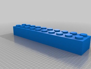 2x10 lego castillos de arena molde los juguetes juegos personalizado 3d print model - Mito3D