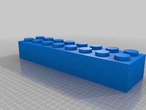 2x8 lego sandcastle mold toys games customized 3d print model - Mito3D