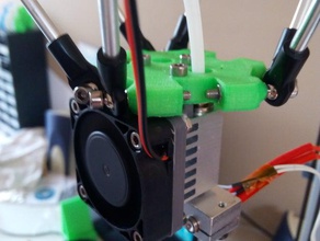 40mm fan mount e3d chimeracyclops printer parts cyclops 3d print model - Mito3D