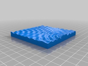 özelleştirilmiş dalgalar benim matematik sanat 3d print model - Mito3D