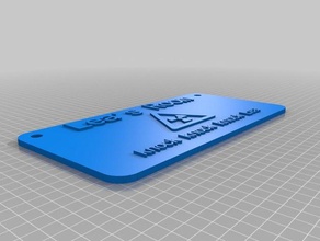 knock lea i segni loghi personalizzato 3d print model - Mito3D