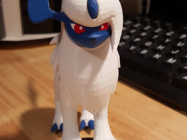 absol video games pokemon figures 3D print model - Mito3D