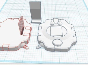 digivice 3d printing anime assembly required cjb9296 clip digimon digital monsters geek manga remix 3d print model - Mito3D