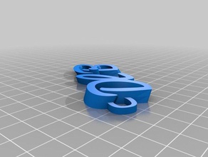 il mio personalizzato fullyiamburnys keyfob portachiavi generatore 3d print model - Mito3D