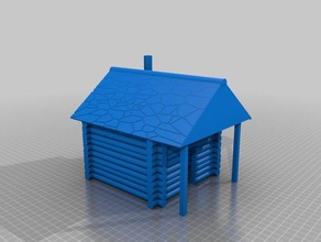 log cabin 3d printing 3d print model - Mito3D
