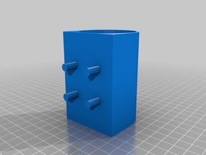 my customized rounded holder pegboards organization 3d print model - Mito3D