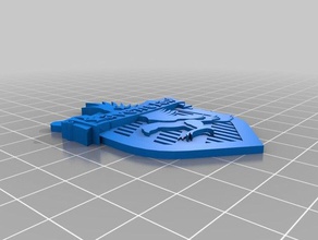 ravenclaw emblema 3d impressão 3d print model - Mito3D